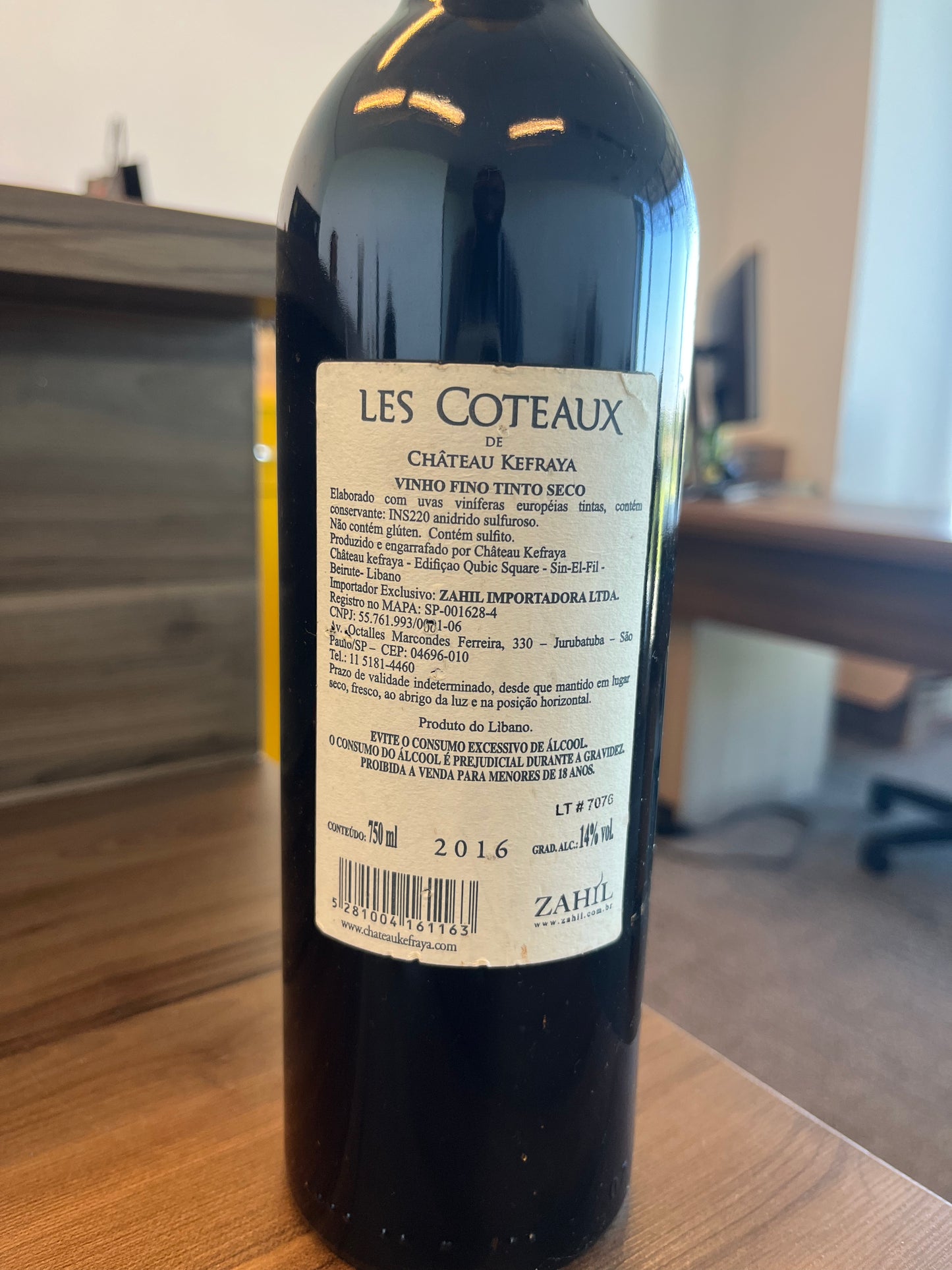 Château Kefraya Les Coteaux 2016